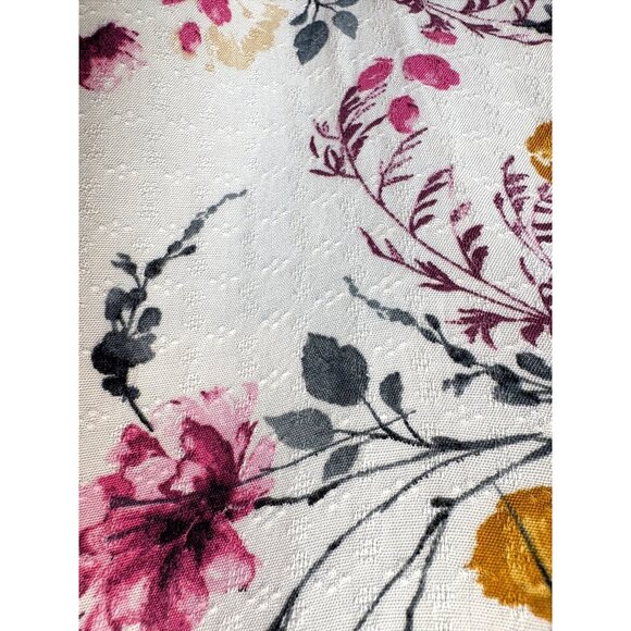 Buffalo David Bitton Womens Floral Dainty Boho Top XL White Cutout Cottagecore - Picture 7 of 8